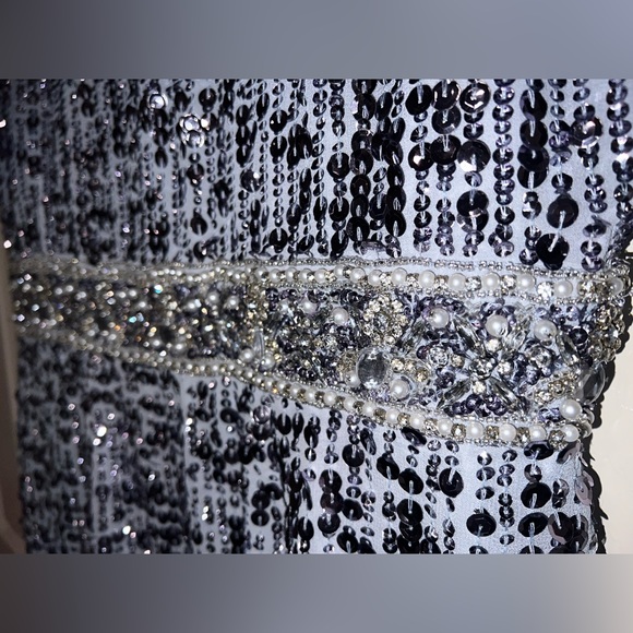 👗 NWT! Mac Duggal Sequin Sleeveless Dress - Picture 6 of 15